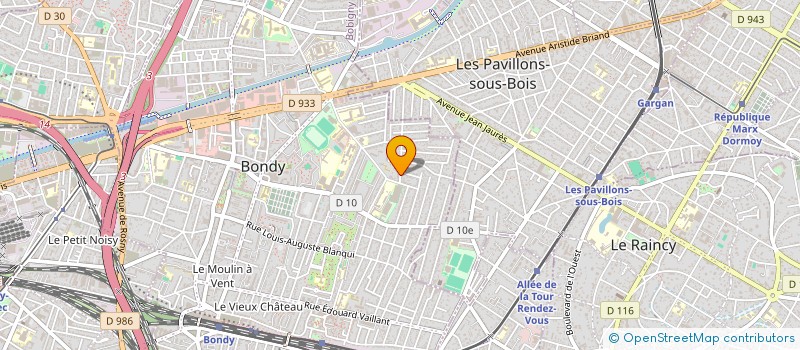 localisation de l'entreprise MONSIEUR FREDERIC CHEYROUSE  BONDY