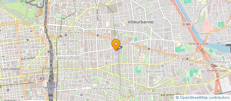 localisation de l'entreprise MONSIEUR FREDERIC CHIODELLI  VILLEURBANNE