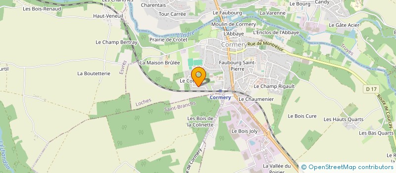 localisation de l'entreprise MONSIEUR FREDERIC CHODOROWSKI  CORMERY