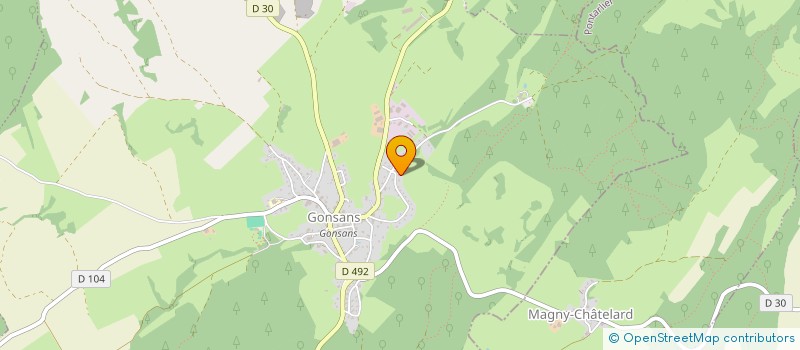 localisation de l'entreprise MONSIEUR FREDERIC CHOGNARD  GONSANS