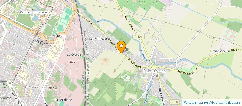localisation de l'entreprise MONSIEUR FREDERIC CHOISEAU  SAINT-CYR-EN-VAL