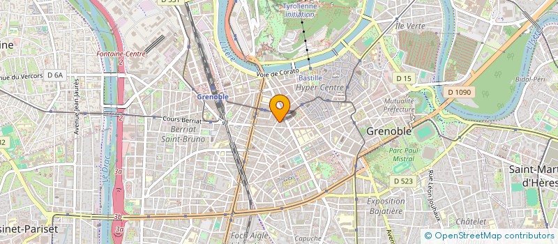 localisation de l'entreprise MONSIEUR FREDERIC CHOISNEL  GRENOBLE