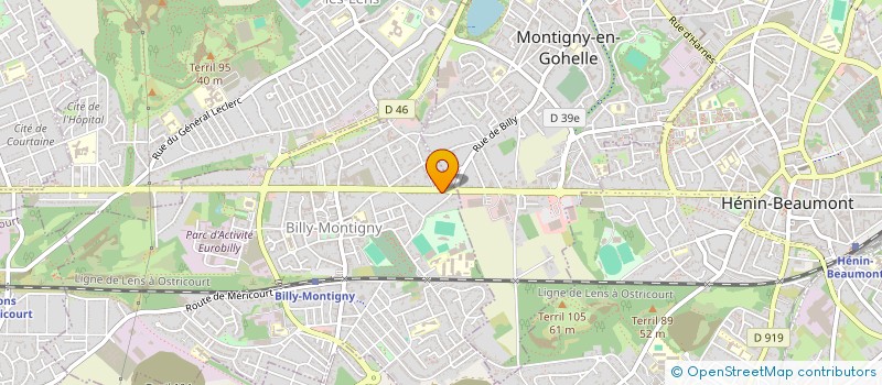 localisation de l'entreprise MONSIEUR FREDERIC CHOLIN  COURCELLES-LES-LENS