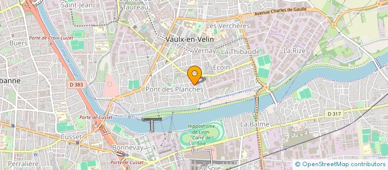 localisation de l'entreprise MONSIEUR FREDERIC CHOLLIER à VAULX-EN-VELIN