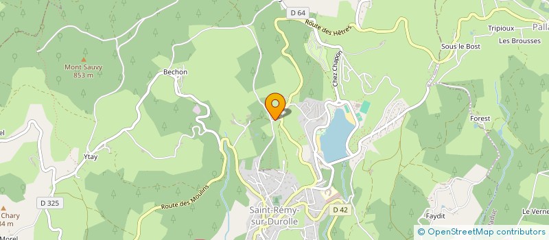 localisation de l'entreprise MONSIEUR FREDERIC CHONIER  SAINT-REMY-SUR-DUROLLE