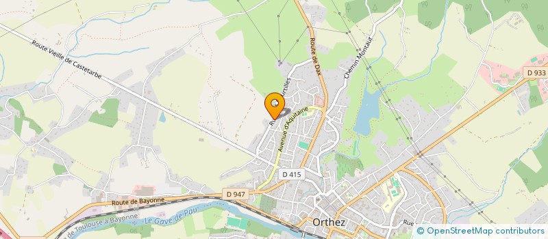 localisation de l'entreprise MONSIEUR FREDERIC CHOSE  ORTHEZ