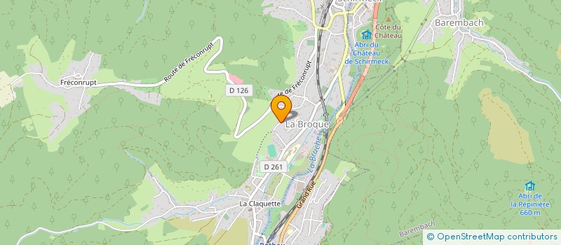 localisation de l'entreprise MONSIEUR FREDERIC CHRISTEN  LA BROQUE