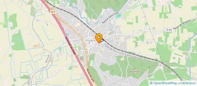 localisation de l'entreprise MONSIEUR FREDERIC CIBIN  PIOLENC