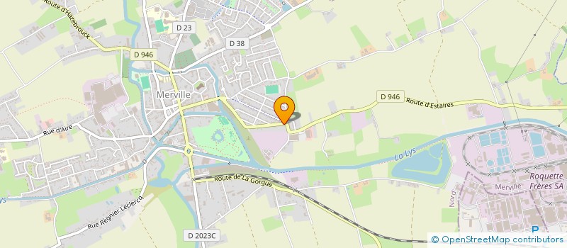 localisation de l'entreprise MONSIEUR FREDERIC CLABAUX  MERVILLE