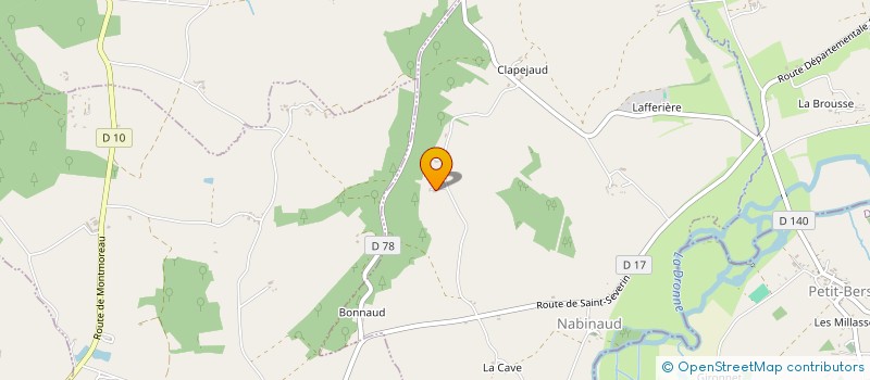 localisation de l'entreprise MONSIEUR FREDERIC CLAISSE à NABINAUD