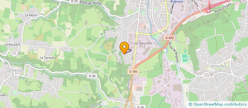 localisation de l'entreprise MONSIEUR FREDERIC CLAUSIER  BRIGNAIS