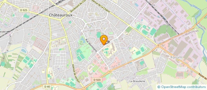 localisation de l'entreprise MONSIEUR FREDERIC CLAVIER à CHATEAUROUX