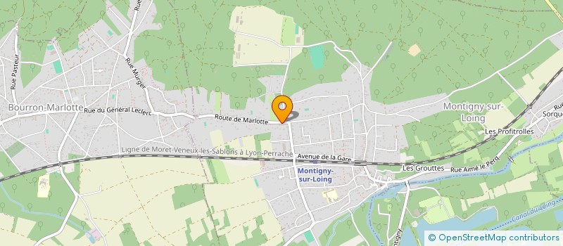localisation de l'entreprise MONSIEUR FREDERIC CLEMENT à MONTIGNY-SUR-LOING