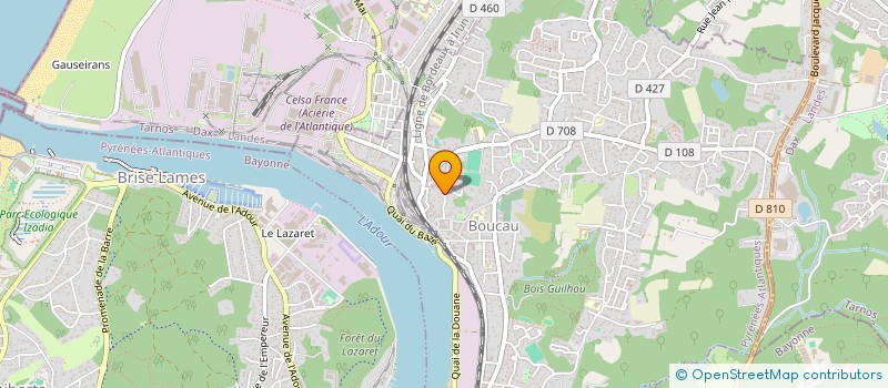 localisation de l'entreprise MONSIEUR FREDERIC CLEMENT  BOUCAU