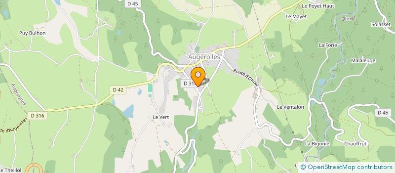 localisation de l'entreprise MONSIEUR FREDERIC CLEMENT  AUGEROLLES