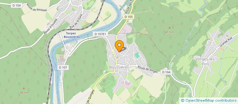localisation de l'entreprise MONSIEUR FREDERIC CLERC  CHEMAUDIN ET VAUX