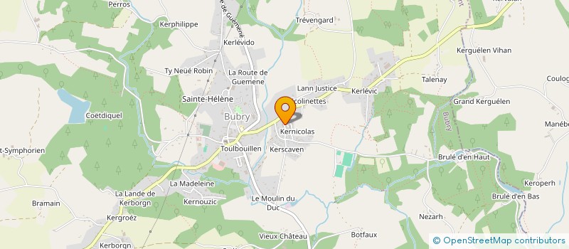 localisation de l'entreprise MONSIEUR FREDERIC COCOUAL  PLUMELIAU-BIEUZY