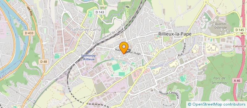 localisation de l'entreprise MONSIEUR FREDERIC COFFY  ECULLY