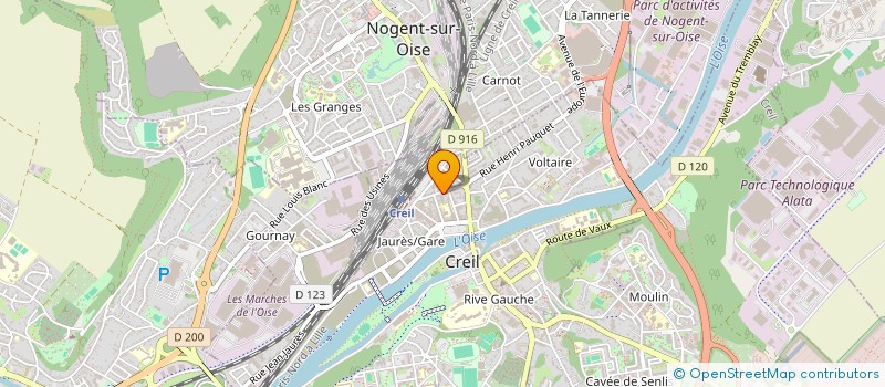 localisation de l'entreprise MONSIEUR FREDERIC COHEN à CREIL