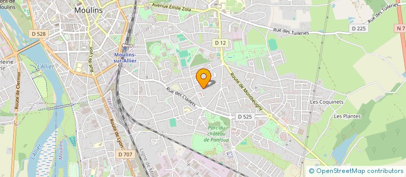 localisation de l'entreprise MONSIEUR FREDERIC COICHOT  YZEURE