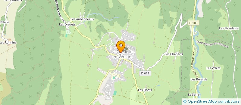 localisation de l'entreprise MONSIEUR FREDERIC COJAN à LA CHAPELLE-EN-VERCORS