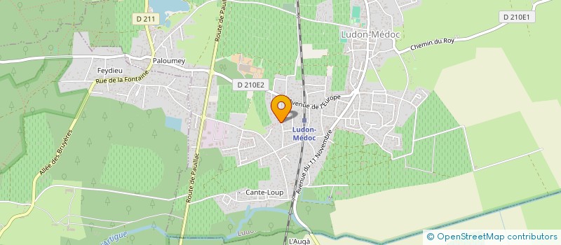 localisation de l'entreprise MONSIEUR FREDERIC COLIN  LUDON-MEDOC