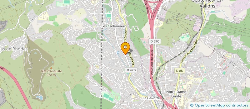 localisation de l'entreprise MONSIEUR FREDERIC COLLADO à LES PENNES MIRABEAU