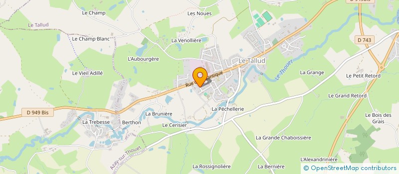 localisation de l'entreprise MONSIEUR FREDERIC COLLIAUX  LE TALLUD