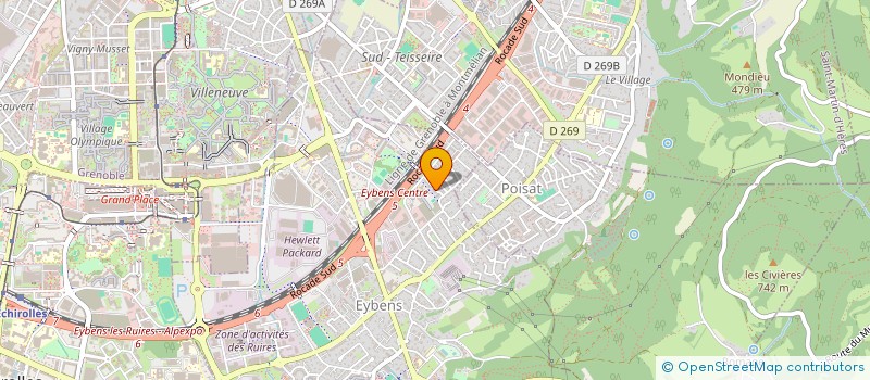 localisation de l'entreprise MONSIEUR FREDERIC COLLOMB  EYBENS