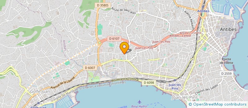 localisation de l'entreprise MONSIEUR FREDERIC COLLOT à ANTIBES