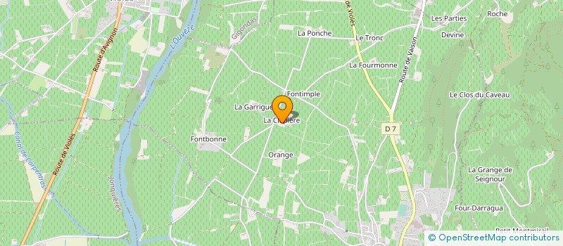 localisation de l'entreprise MONSIEUR FREDERIC COMBE  VACQUEYRAS