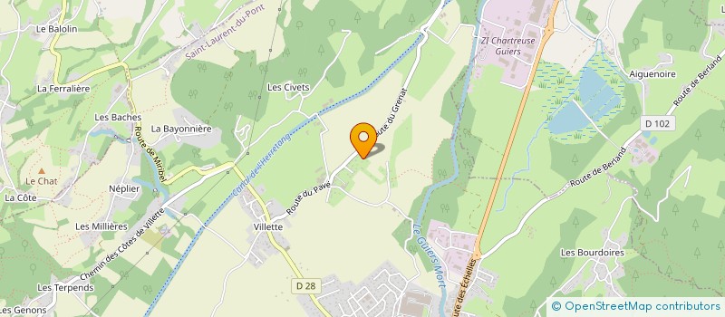 localisation de l'entreprise MONSIEUR FREDERIC COMBE  SAINT-LAURENT-DU-PONT