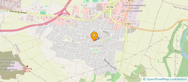 localisation de l'entreprise MONSIEUR FREDERIC COMBRET  LEMPDES