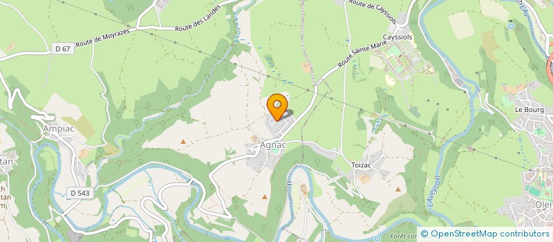 localisation de l'entreprise MONSIEUR FREDERIC COMBY  DRUELLE BALSAC