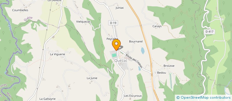 localisation de l'entreprise MONSIEUR FREDERIC CONSTENSOUS à QUEZAC