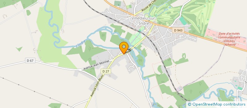 localisation de l'entreprise MONSIEUR FREDERIC CONTE à VILLEDIEU-SUR-INDRE