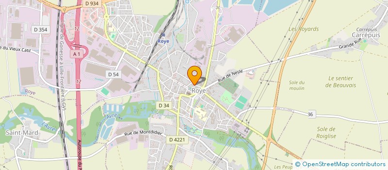 localisation de l'entreprise MONSIEUR FREDERIC COPPE  ROYE