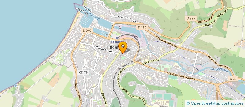 localisation de l'entreprise MONSIEUR FREDERIC CORBIERE  FECAMP