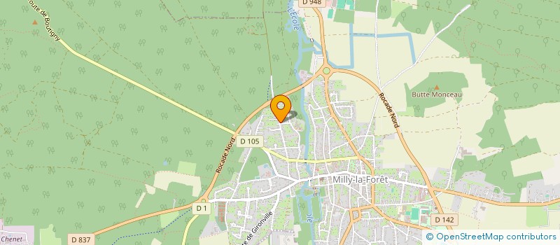 localisation de l'entreprise MONSIEUR FREDERIC CORE  MILLY-LA-FORET