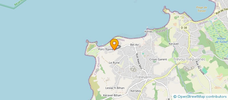 localisation de l'entreprise MONSIEUR FREDERIC CORFEC  TREVOU-TREGUIGNEC