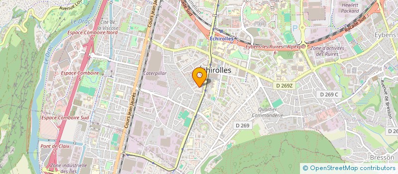 localisation de l'entreprise MONSIEUR FREDERIC CORNEC  ECHIROLLES