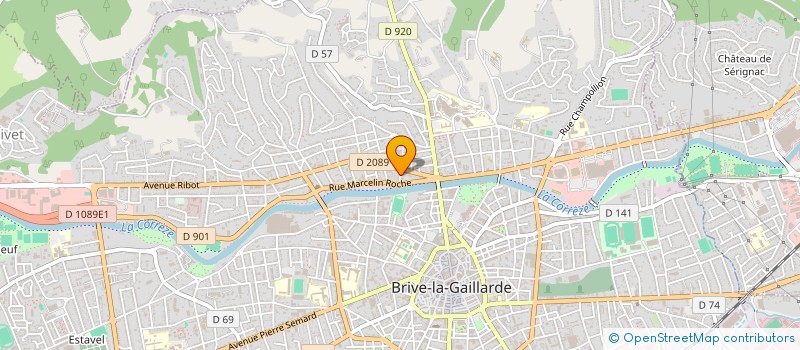 localisation de l'entreprise MONSIEUR FREDERIC CORNIELLE  BRIVE-LA-GAILLARDE