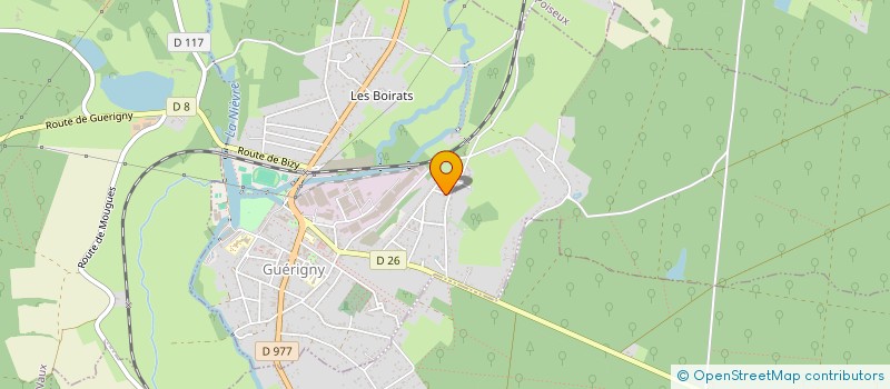 localisation de l'entreprise MONSIEUR FREDERIC CORRE  GUERIGNY