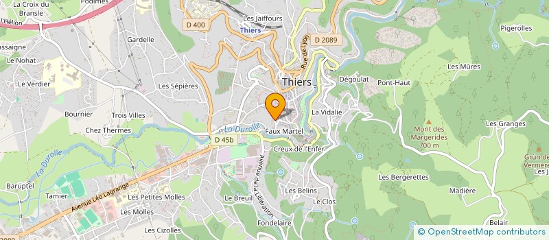 localisation de l'entreprise MONSIEUR FREDERIC CORREIA D ALMEIDA à THIERS