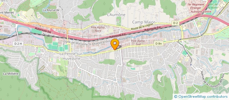 localisation de l'entreprise MONSIEUR FREDERIC COSTA  LA PENNE-SUR-HUVEAUNE