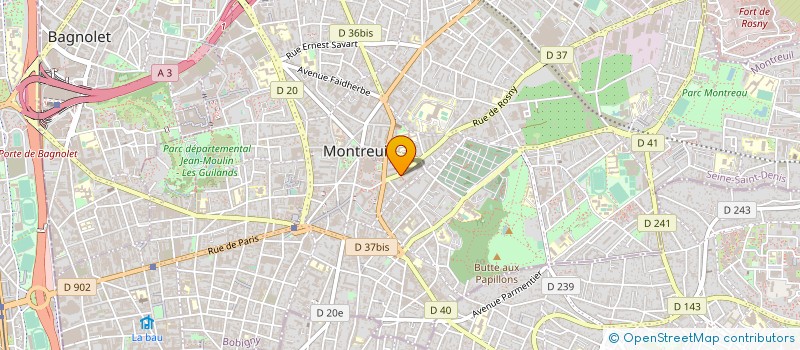 localisation de l'entreprise MONSIEUR FREDERIC COSTA à MONTREUIL