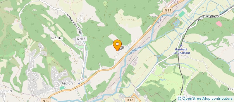 localisation de l'entreprise MONSIEUR FREDERIC COSTE  AIGLUN