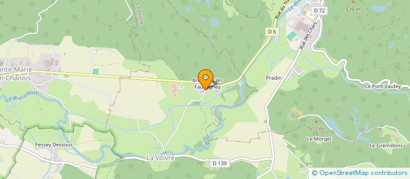 localisation de l'entreprise MONSIEUR FREDERIC COSTE-SARGUET  LA VOIVRE