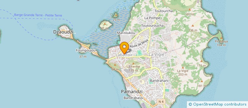 localisation de l'entreprise MONSIEUR FREDERIC COTINOT  DZAOUDZI