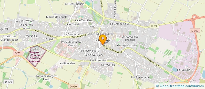 localisation de l'entreprise MONSIEUR FREDERIC COTTENCEAU à DOUE-EN-ANJOU